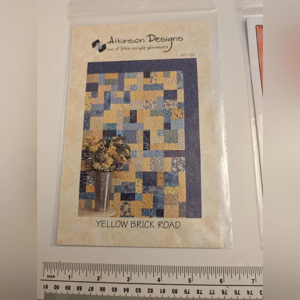 Yellow Brick Rd. & Lightening Strikes Twice, Patterns from a Quilter's Closet